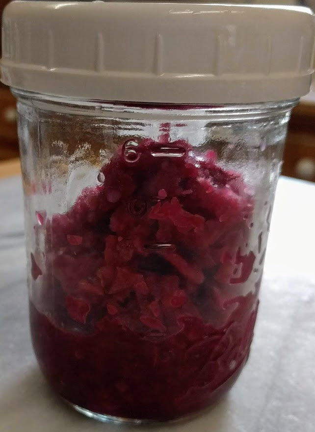 Hot Pink Jalapeno Garlic Kraut