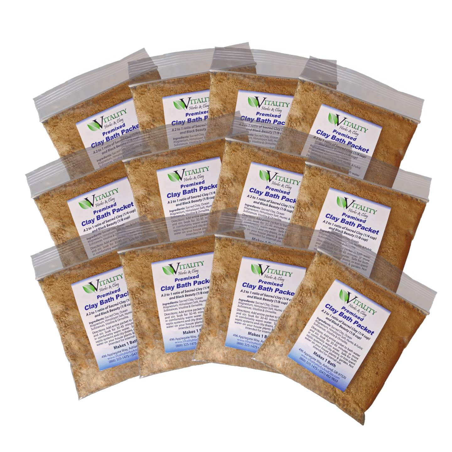 Clay Bath Packets - Premixed